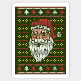 SANTA CLAUS UGLY CHRISTMAS SWEATER Sticker